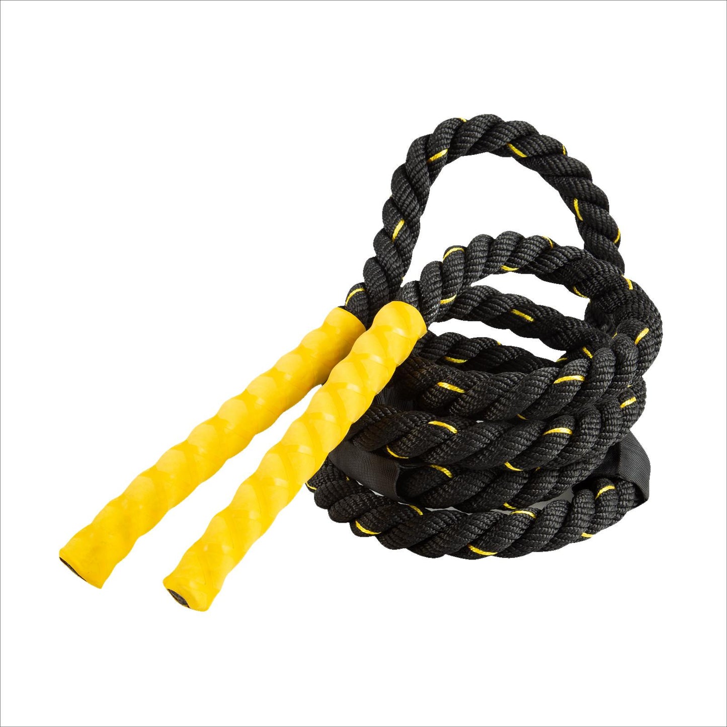 25mm Heavy Weighted Jump Rope Skipping Rope Workout Exercise Women Men Yellow 3m