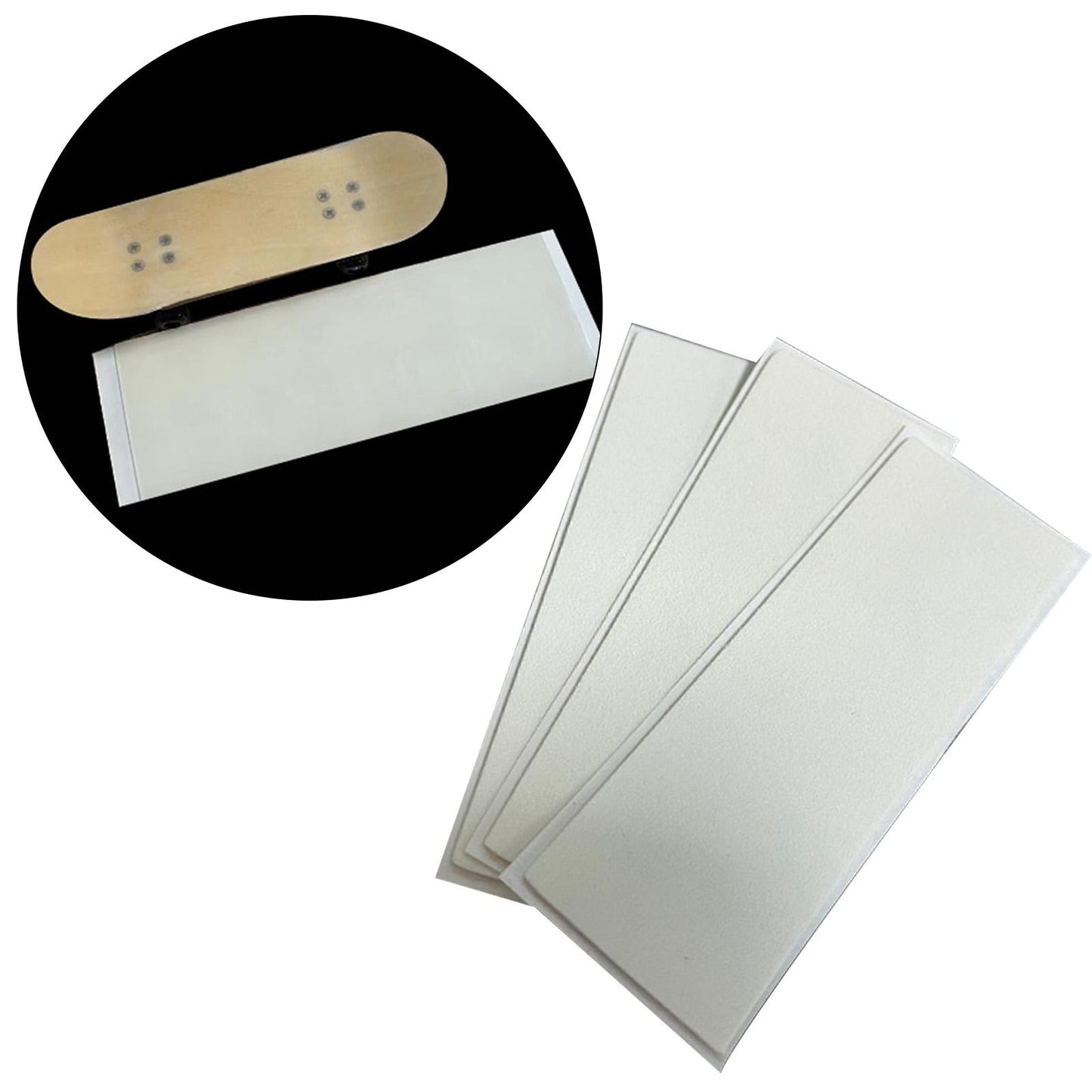 20x Fingerboard Tape Non Slip Comfortable Mini Skateboard Supplies Clear