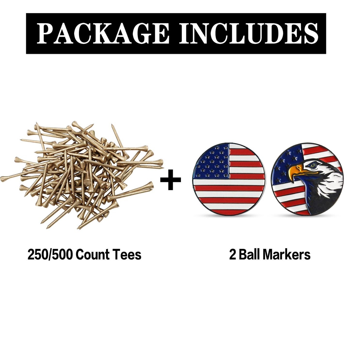 100Pcs Bamboo Golf Tees Biodegradable Stable Ball Stand Outdoor Exercise 70mm