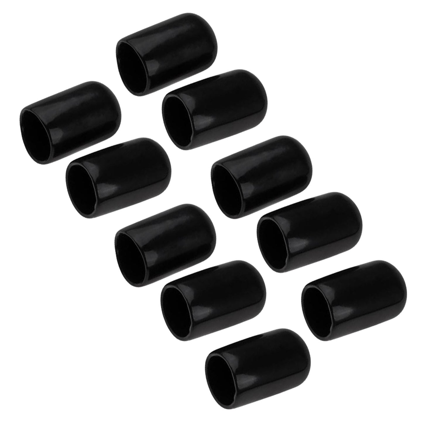 10 Pieces Cue Tips Cover Protector 10mm Replacement for Snooker Accessories