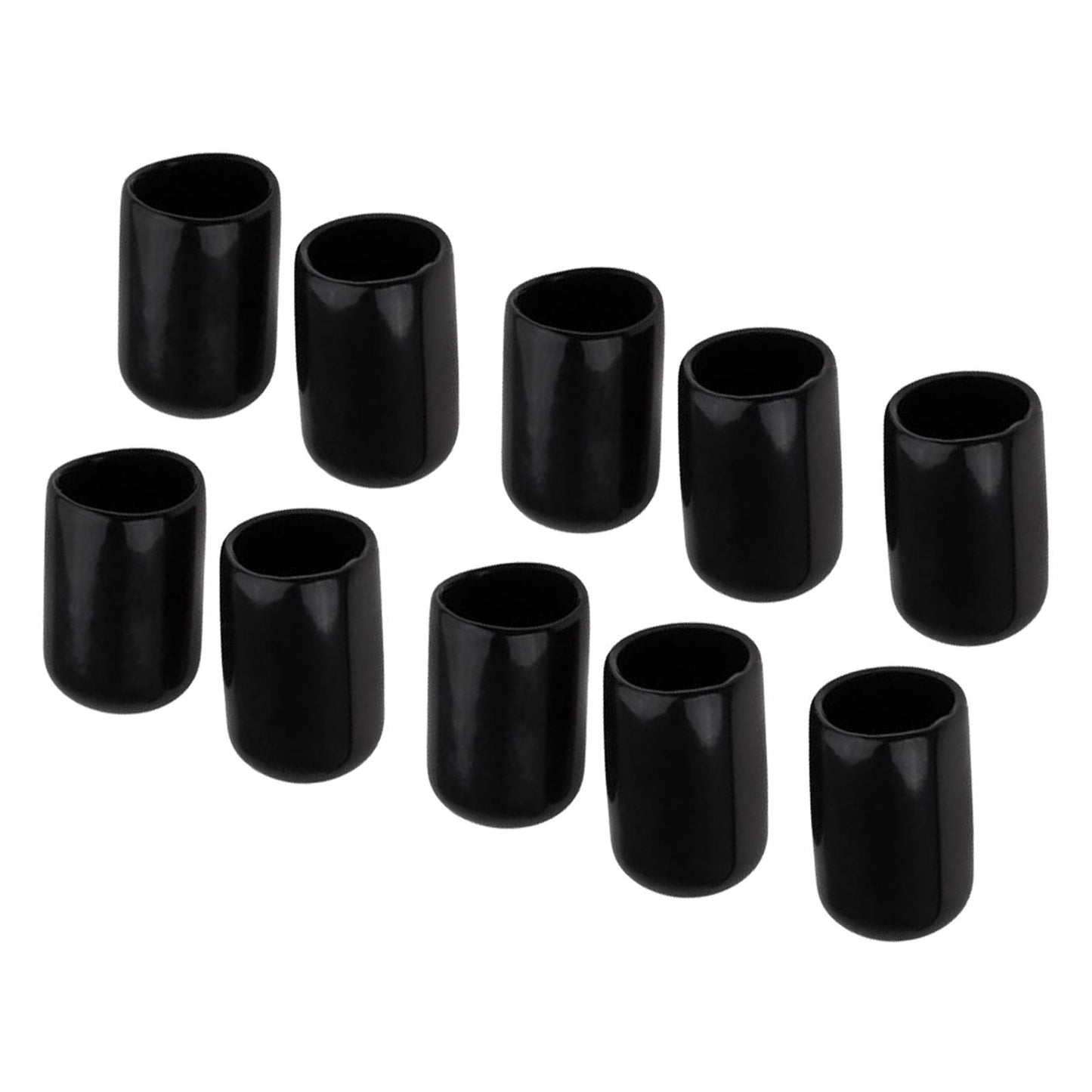 10 Pieces Cue Tips Cover Protector 10mm Replacement for Snooker Accessories