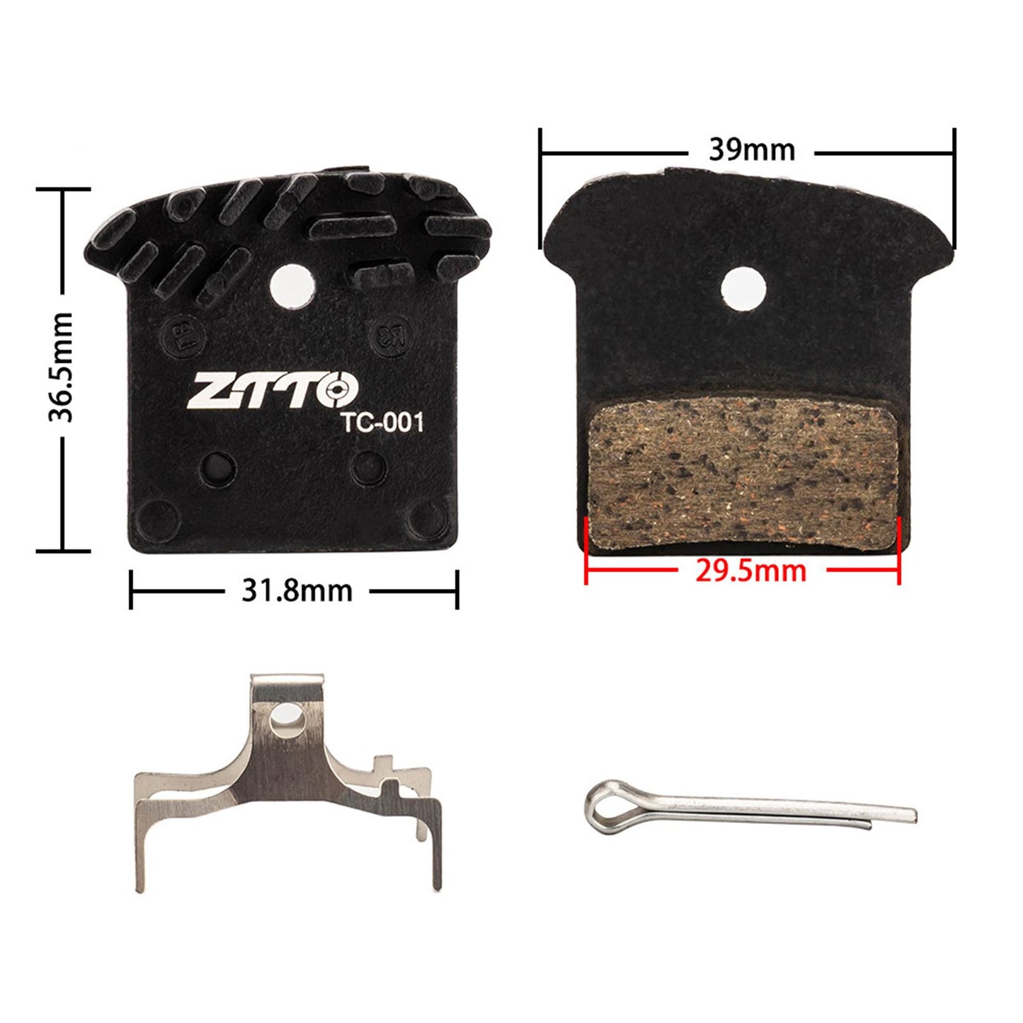 2 Pieces Mountain Road Bike Disc Brake Pads for BRM9020 BRM6000 BRM785 Ceramic