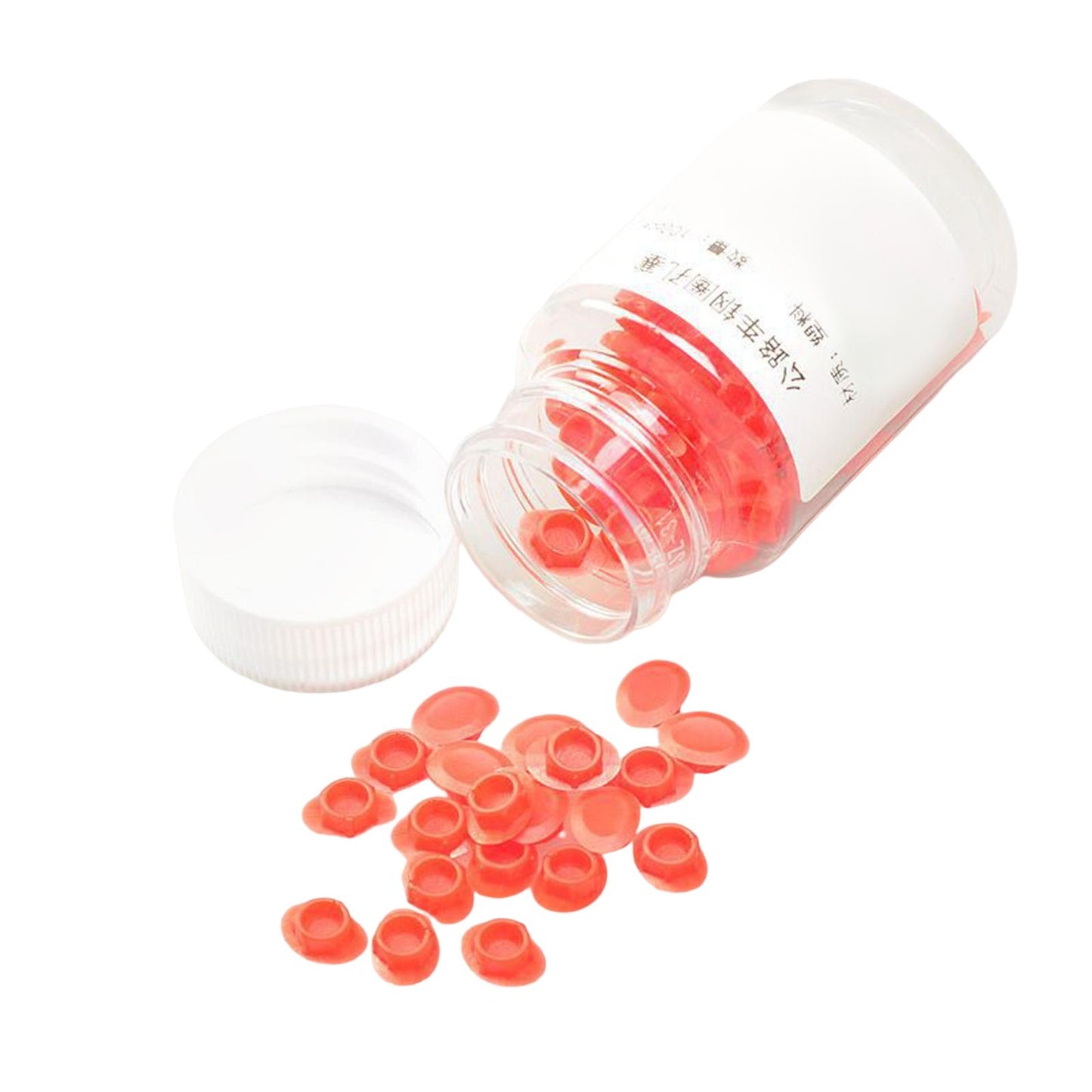 100x Bike Rim Plug Eyeleted Steel Ring Replacement Parts Tire Pad Road red