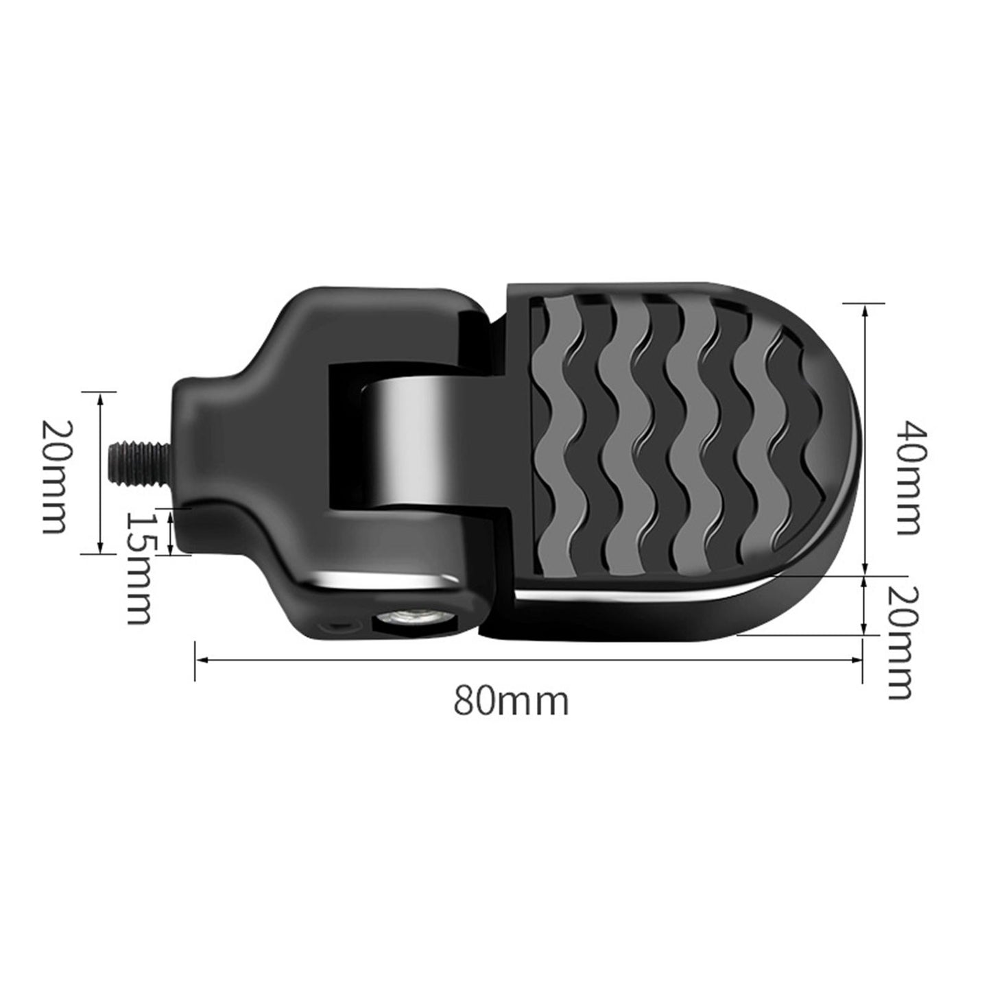 2 Pieces Bike Backseats Stands Rear Pedals for Motorcycle Cycling