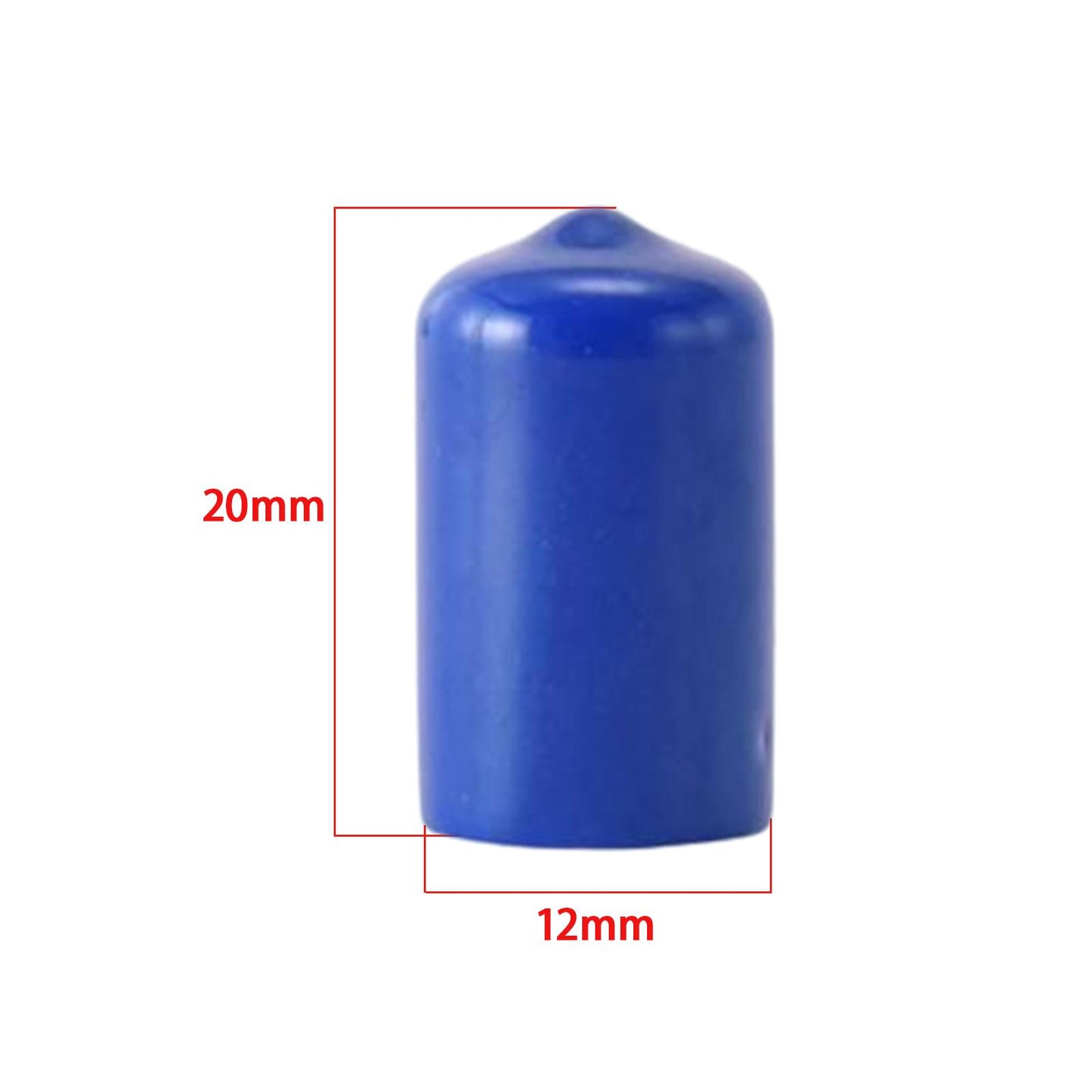 10Pcs Rubber Cue Cover Protector Head Cover Pool Billiard Protective blue 12mm