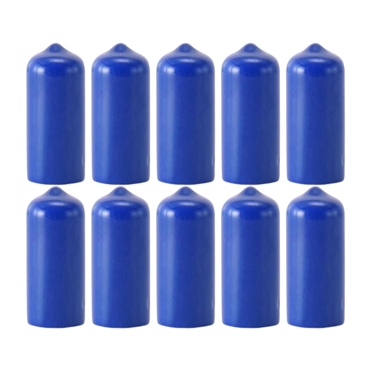 10Pcs Rubber Cue Cover Protector Head Cover Pool Billiard Protective blue 13mm