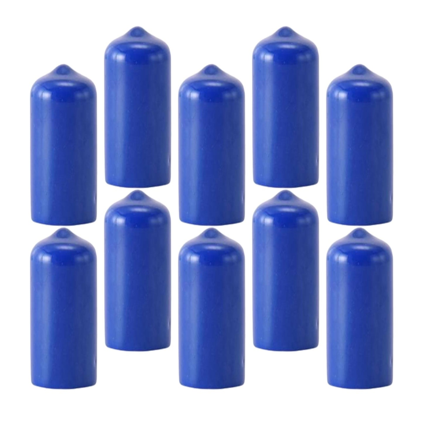 10Pcs Rubber Cue Cover Protector Head Cover Pool Billiard Protective blue 13mm