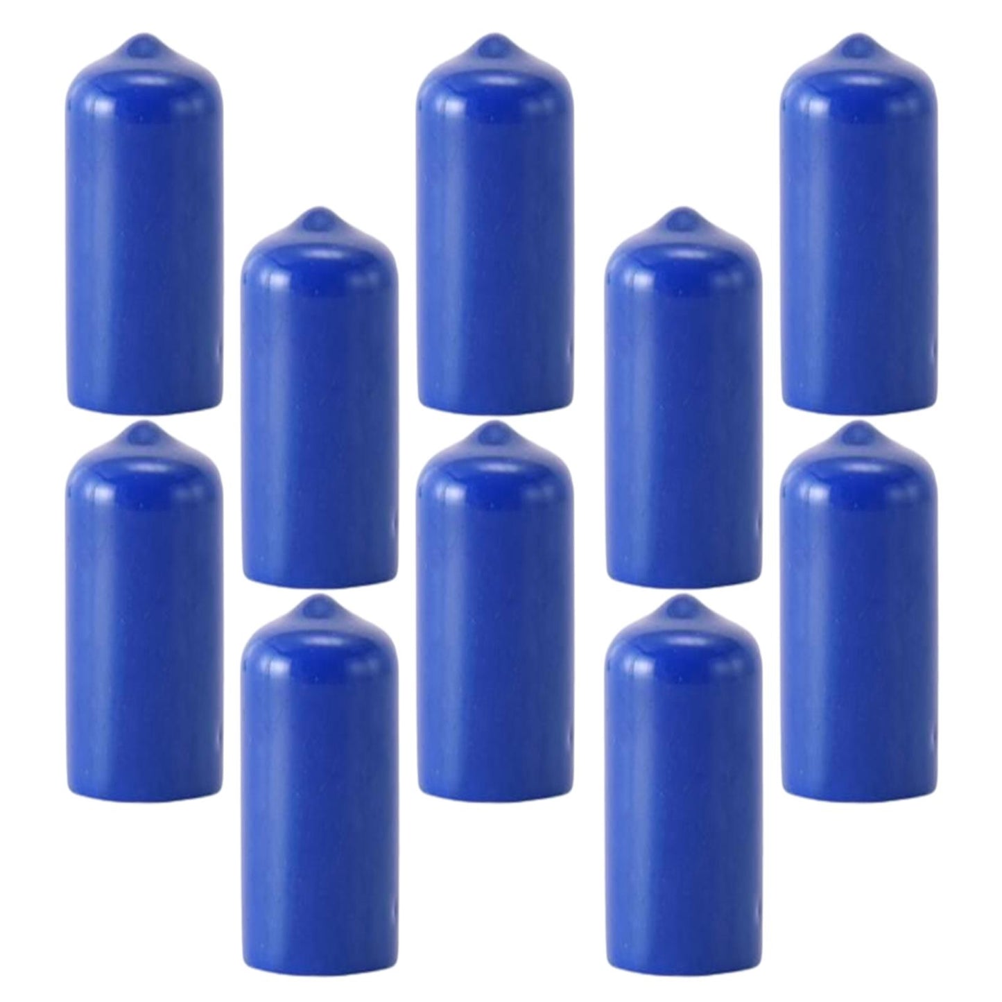 10Pcs Rubber Cue Cover Protector Head Cover Pool Billiard Protective blue 13mm