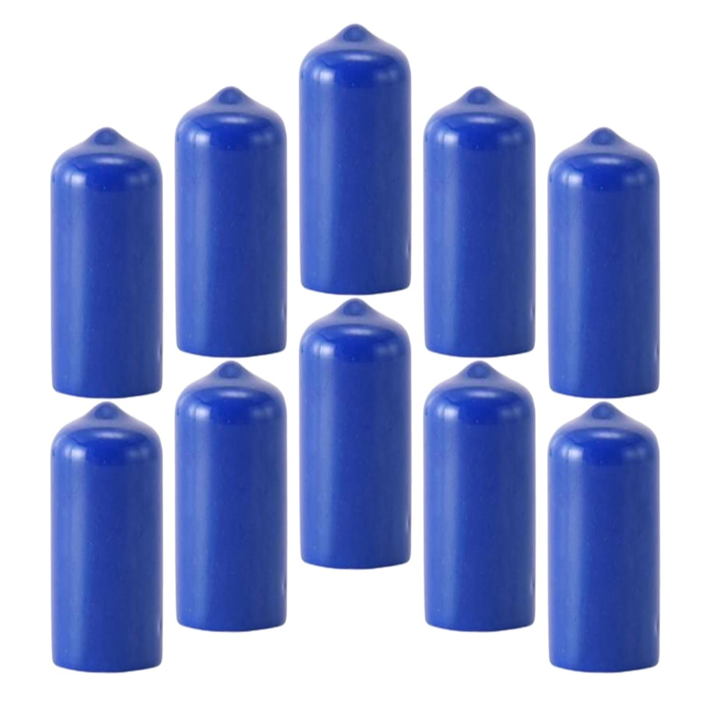 10Pcs Rubber Cue Cover Protector Head Cover Pool Billiard Protective blue 13mm