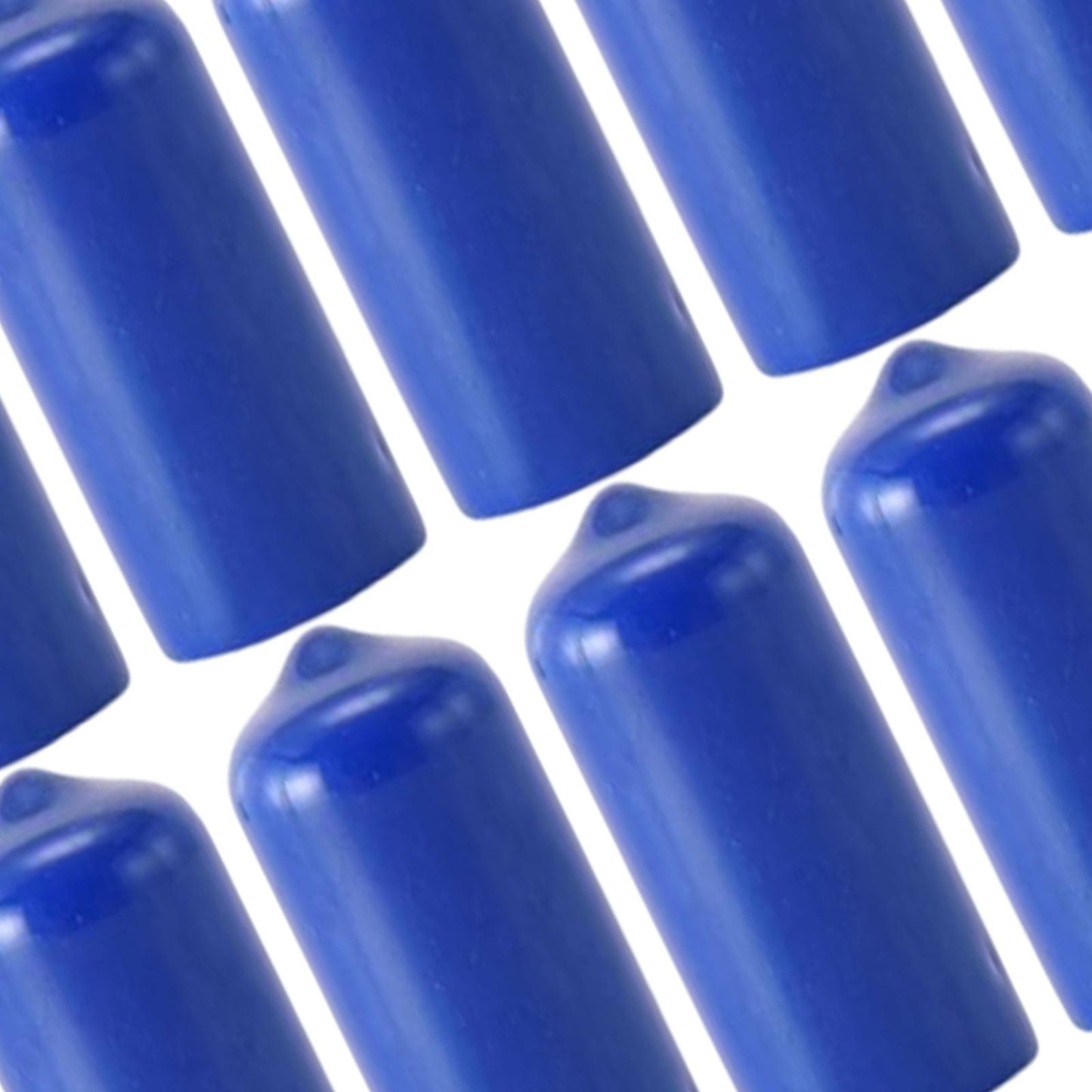 10Pcs Rubber Cue Cover Protector Head Cover Pool Billiard Protective blue 13mm