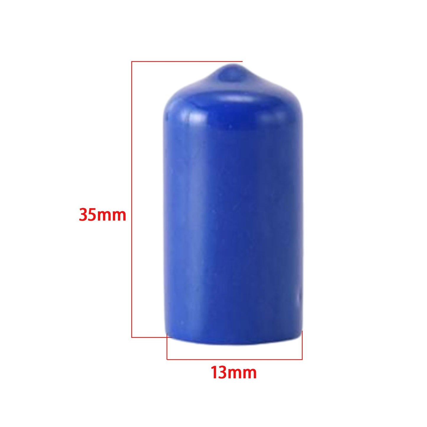 10Pcs Rubber Cue Cover Protector Head Cover Pool Billiard Protective blue 13mm