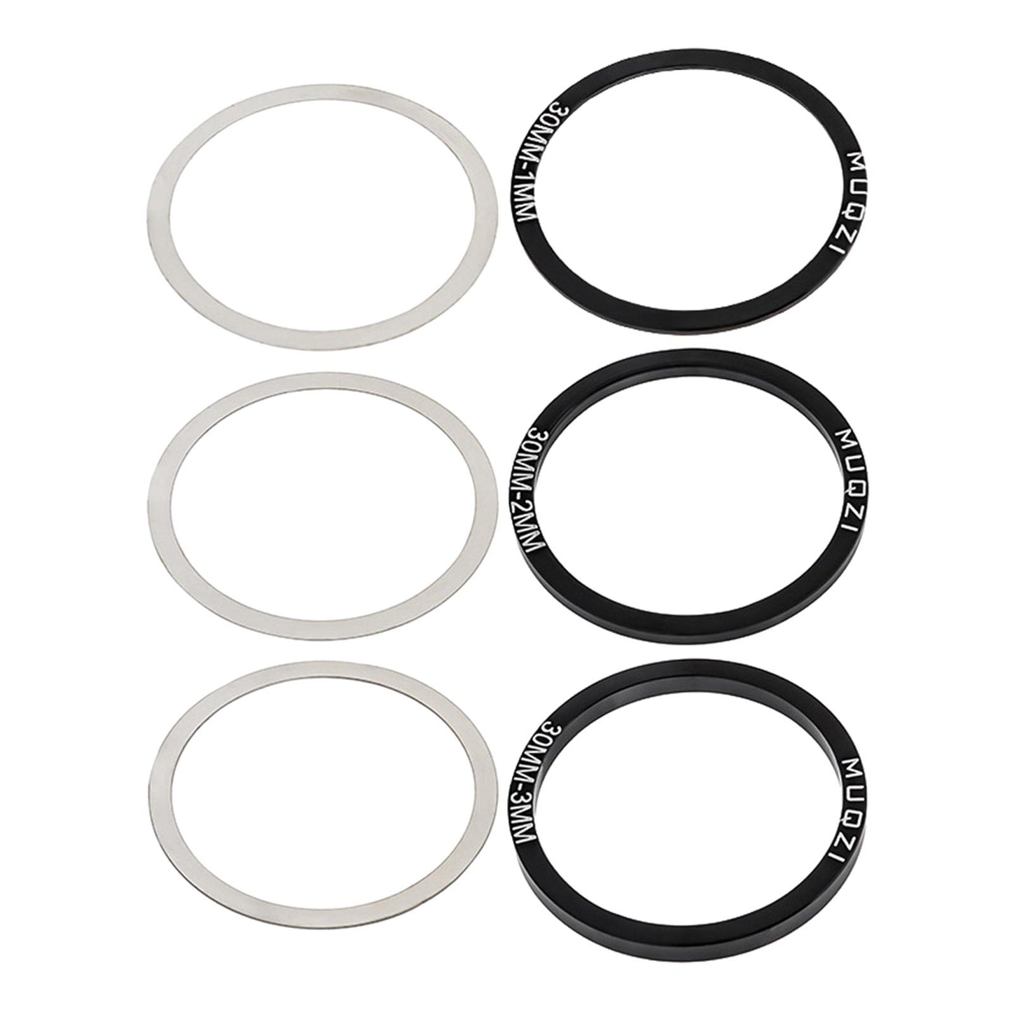 24/29/30mm 6Pack Bike Bicycle Bottom Bracket Set for BB86 91 92 PF30 BB30 30mm