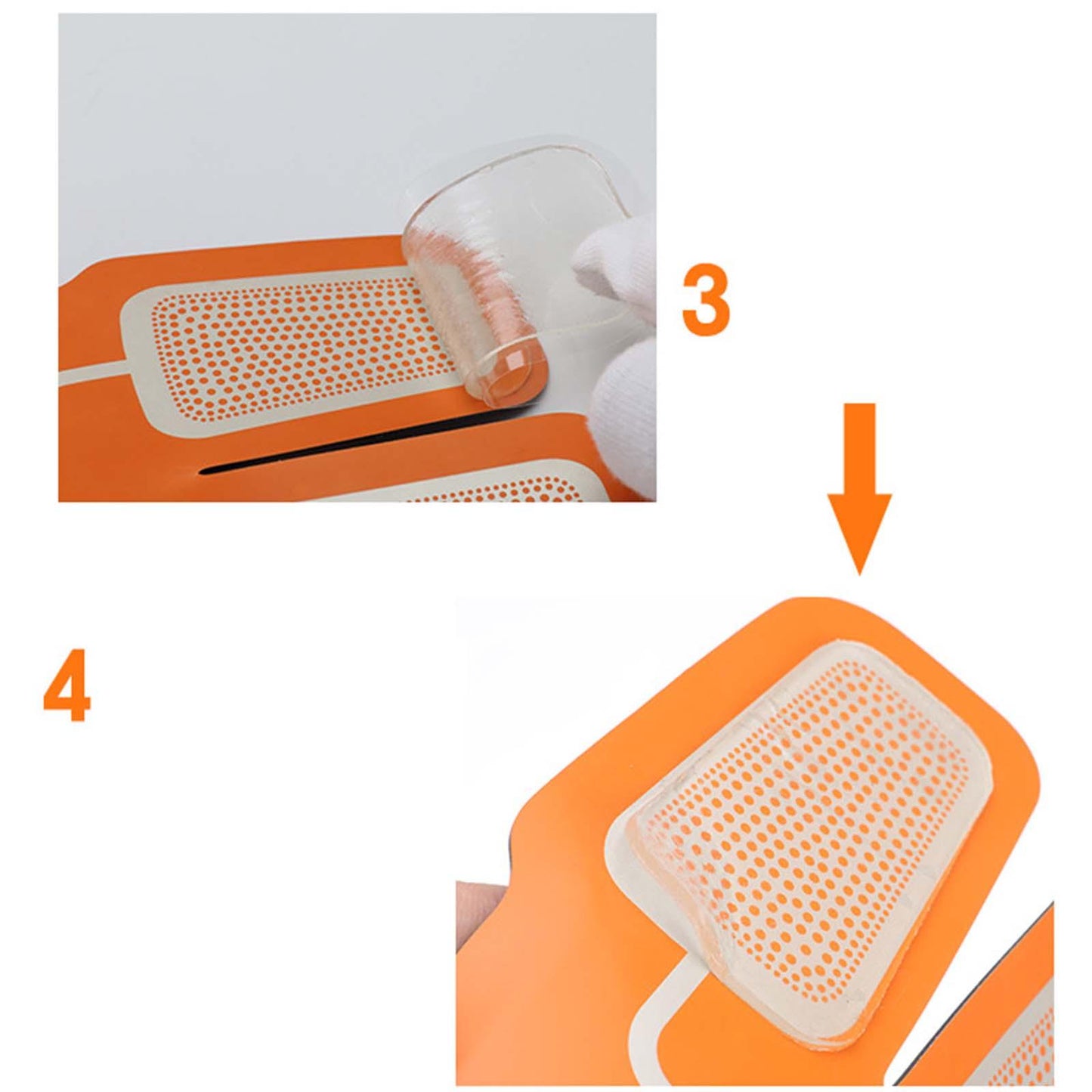 2Pcs Gel Pads Reusable Replacement for Muscle Stimulator Stimulator Training