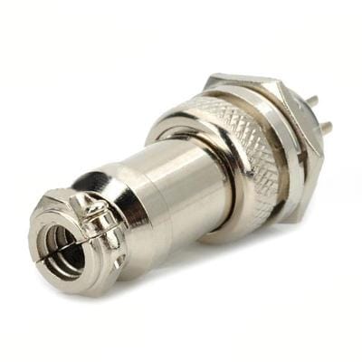 DIY 16mm 5-Pin GX16 Aviation Plug Socket Connector (Silver)