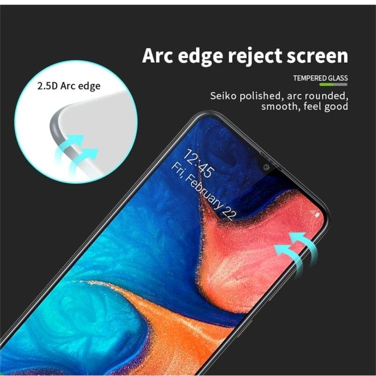 Buy MOFI 9H 2.5D Full Screen Tempered Glass Film for Galaxy A20E (Black)