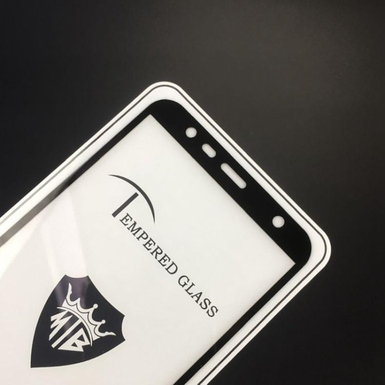 Buy MIETUBL Full Screen Full Glue Anti-fingerprint Tempered Glass Film for Galaxy J4+ (Black)