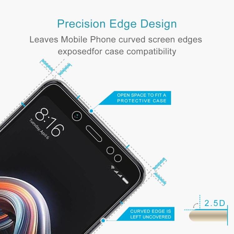 Buy 10 PCS 0.26mm 9H Surface Hardness 2.5D Curved Edge Tempered Glass Film for Xiaomi Redmi Note 5 Pro