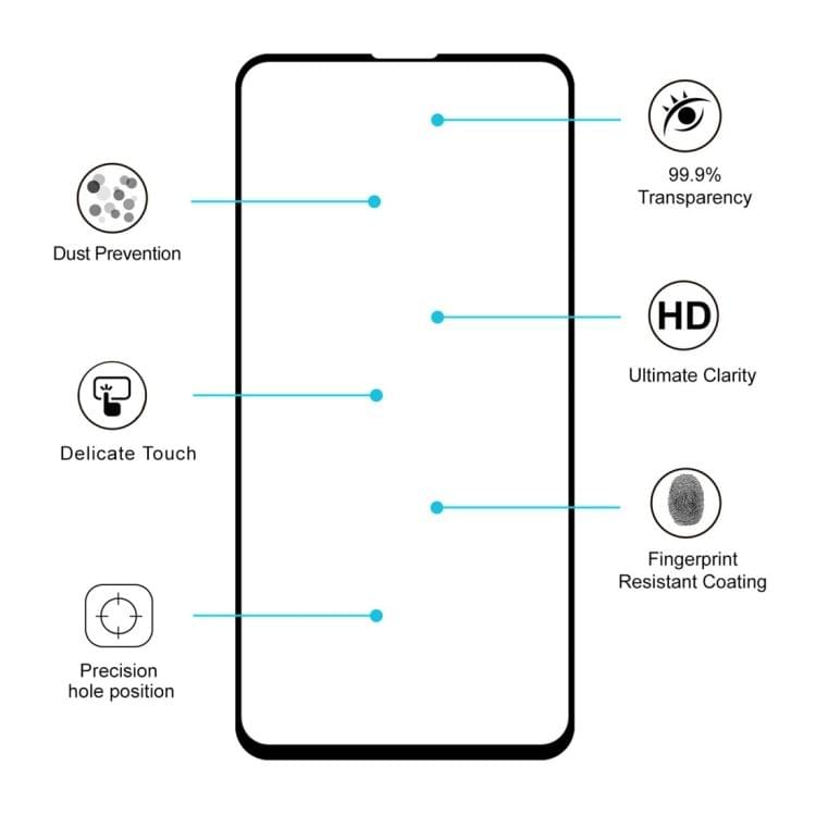 Buy ENKAY Hat-prince Full Glue 0.26mm 9H 2.5D Tempered Glass Film for Galaxy S10 E (Black)