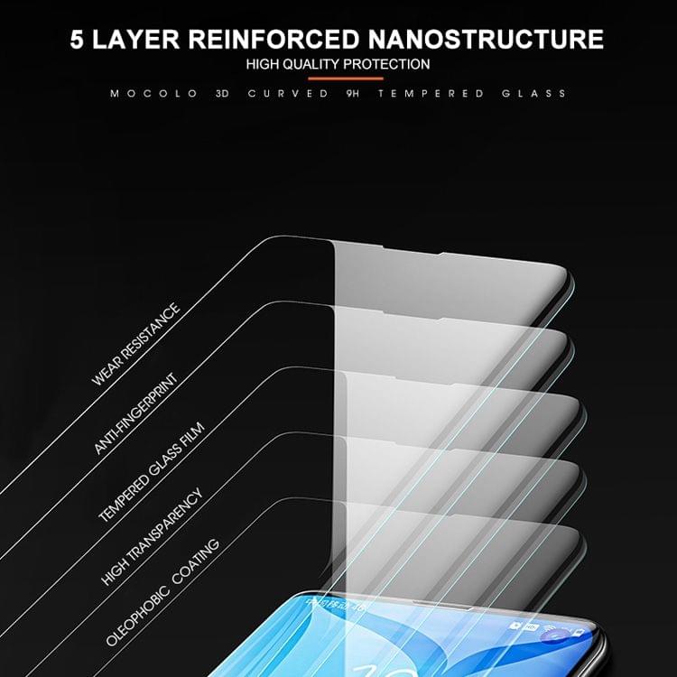Buy mocolo 9H 3D Full Screen UV Screen Film for Galaxy S10+, Support Fingerprint Unlock