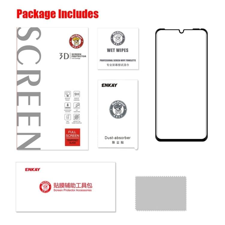 Buy ENKAY Hat-Prince 0.26mm 9H 3D Explosion-proof Full Screen Curved Heat Bending Tempered Glass Film for Huawei P30 Pro (Black)