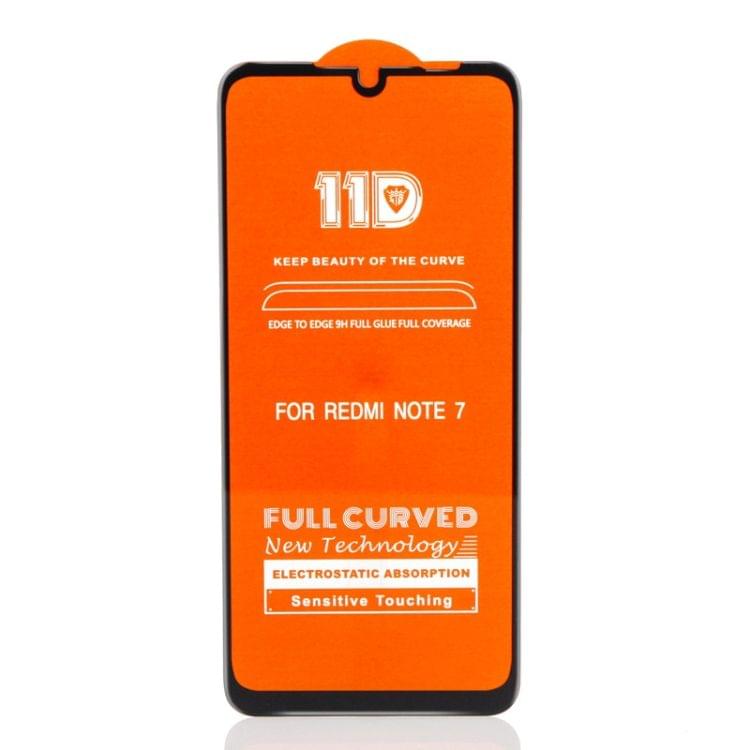 Buy 25 PCS mietubl Scratchproof 11D HD Full Glue Full Curved Screen Tempered Glass Film for Xiaomi Redmi Note 7 Pro (Black)