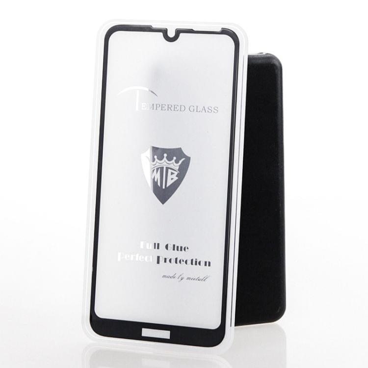 Buy MIETUBL Full Screen Full Glue Anti-fingerprint Tempered Glass Film for Huawei Y7 Prime (2019) (Black)