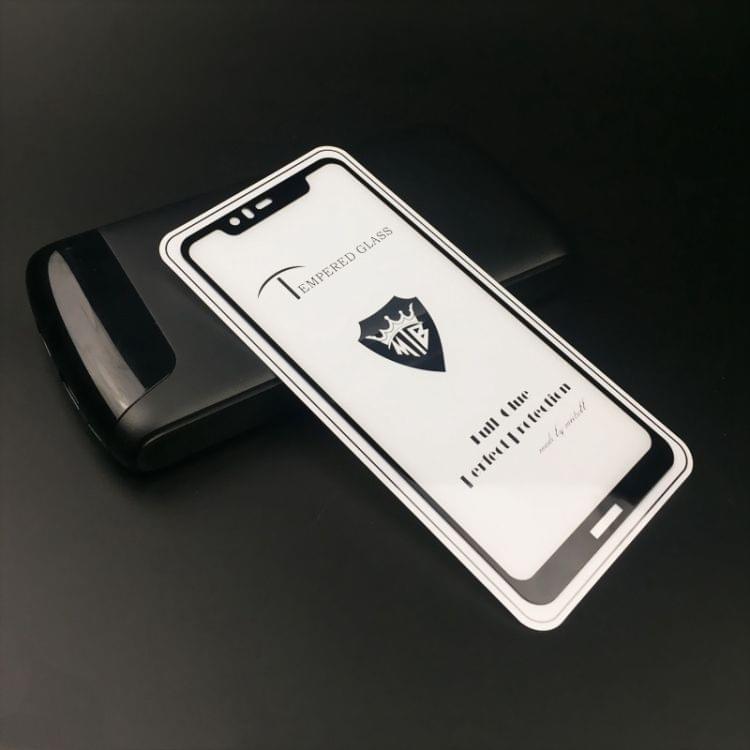 Buy MIETUBL Full Screen Full Glue Anti-fingerprint Tempered Glass Film for Nokia 5.1 Plus / X5 (Black)