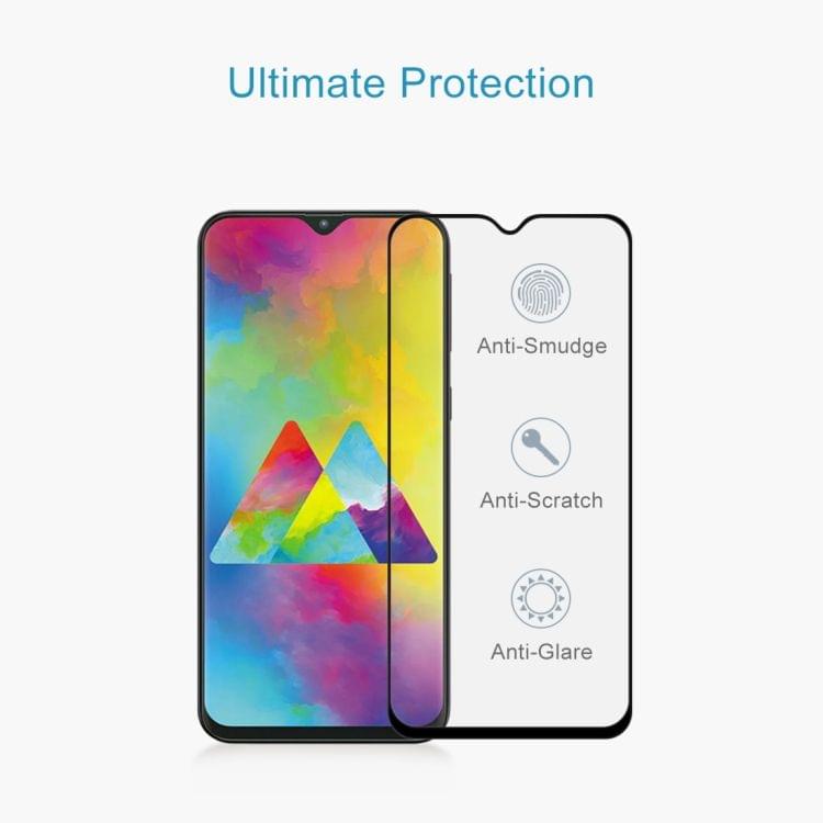 Buy 9H 9D Full Screen Tempered Glass Screen Protector for Galaxy M20(Black)
