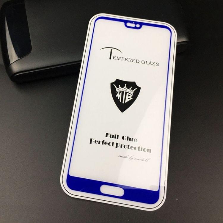 Buy MIETUBL Full Screen Full Glue Anti-fingerprint Tempered Glass Film for Huawei P20 (Blue)