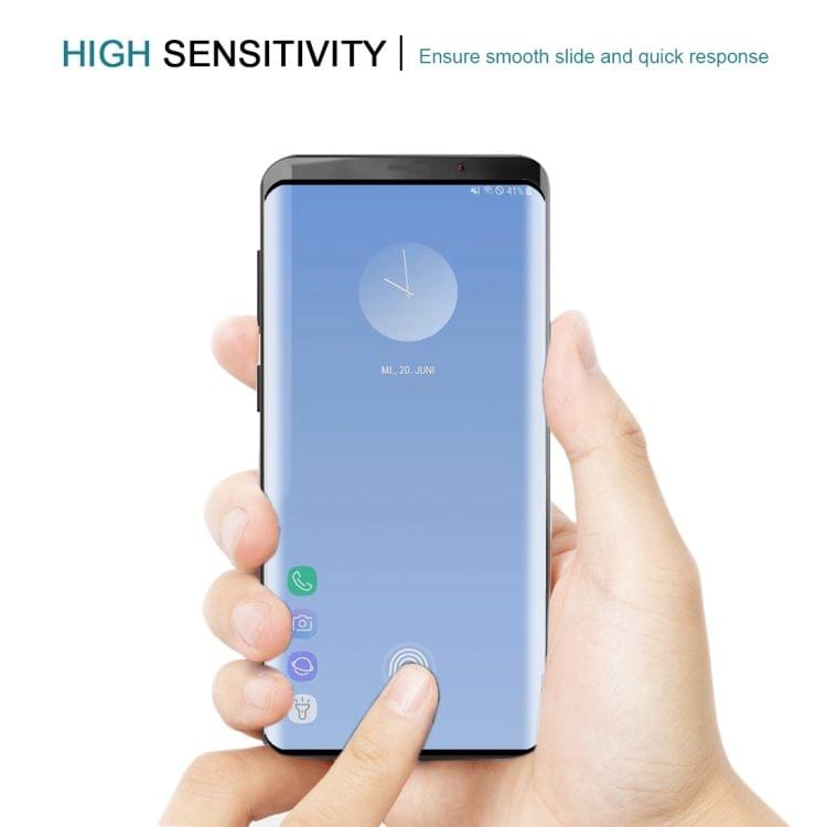 Buy 0.3mm 9H 3D Full Screen Tempered Glass Film for Galaxy S10, Screen Fingerprint Unlocking is Supported