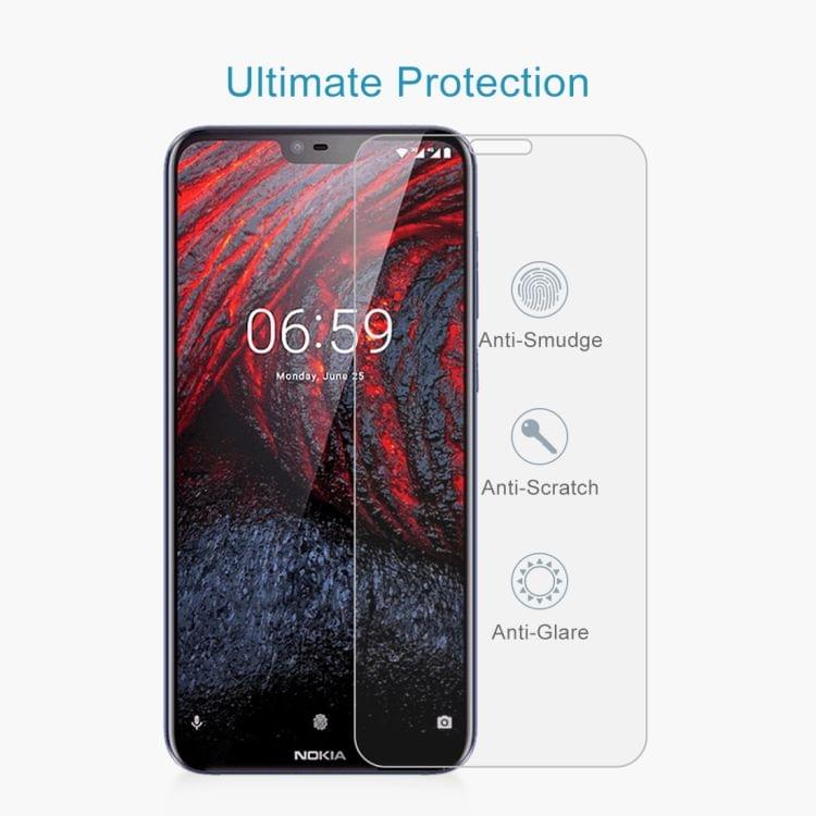 Buy 0.26mm 9H 2.5D Explosion-proof Tempered Glass Film for Nokia 6.1 Plus