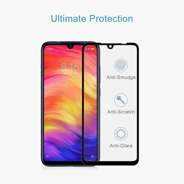 Buy 9H 9D Full Screen Tempered Glass Screen Protector for Xiaomi Redmi Note 7(Black)