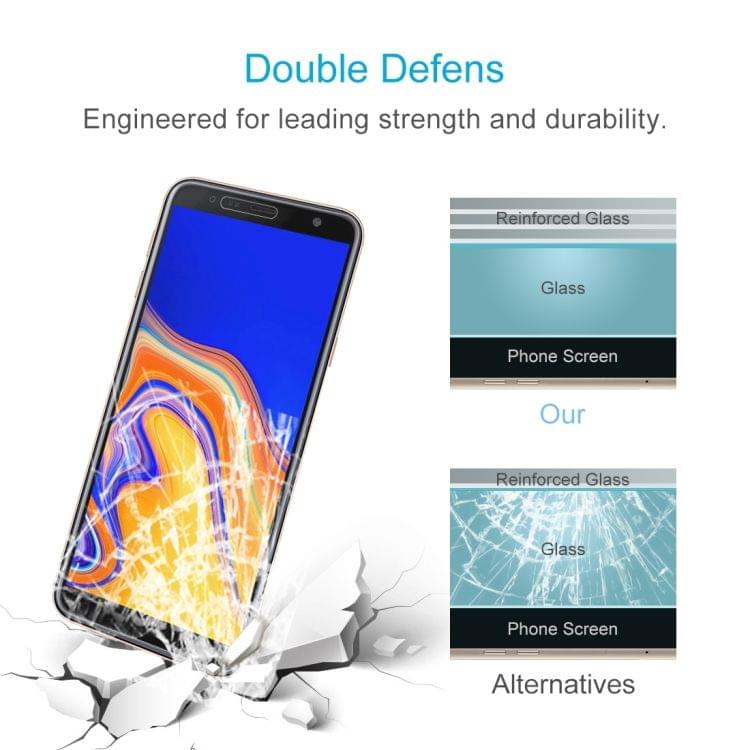 Buy 0.26mm 9H Surface Hardness 2.5D Curved Edge Tempered Glass Film for Galaxy J4+ / J6+