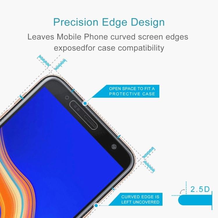 Buy 0.26mm 9H Surface Hardness 2.5D Curved Edge Tempered Glass Film for Galaxy J4+ / J6+