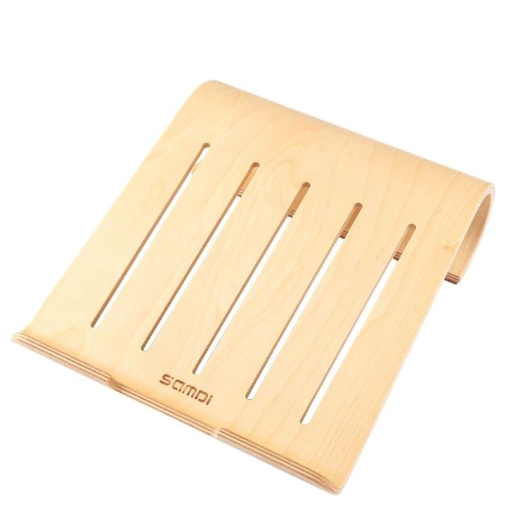 SamDi Artistic Wood Grain Walnut Desktop Heat Radiation Holder Stand Cradle