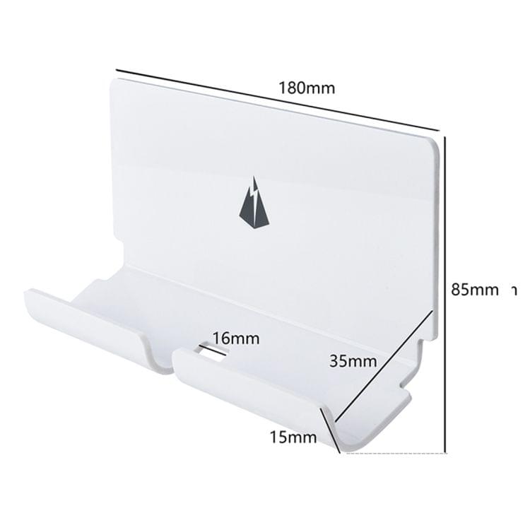 Charging Holder Wall Bracket with 3M Sticker for Mobile Phone & Tablet PC (White)