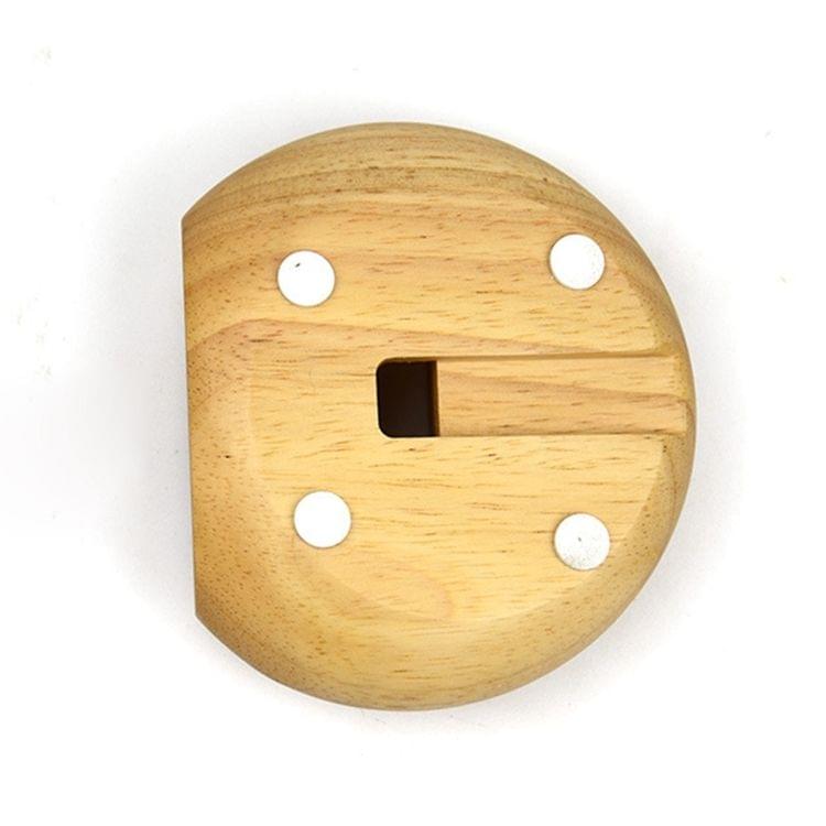 Mobile Phone Round Shape Loudspeaker Holder Sound Amplifier Bracket Bamboo Desktop Stand Support