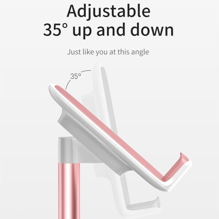 Baseus Universal Adjustable Aluminum Alloy Desktop Stand Holder(Rose Gold)