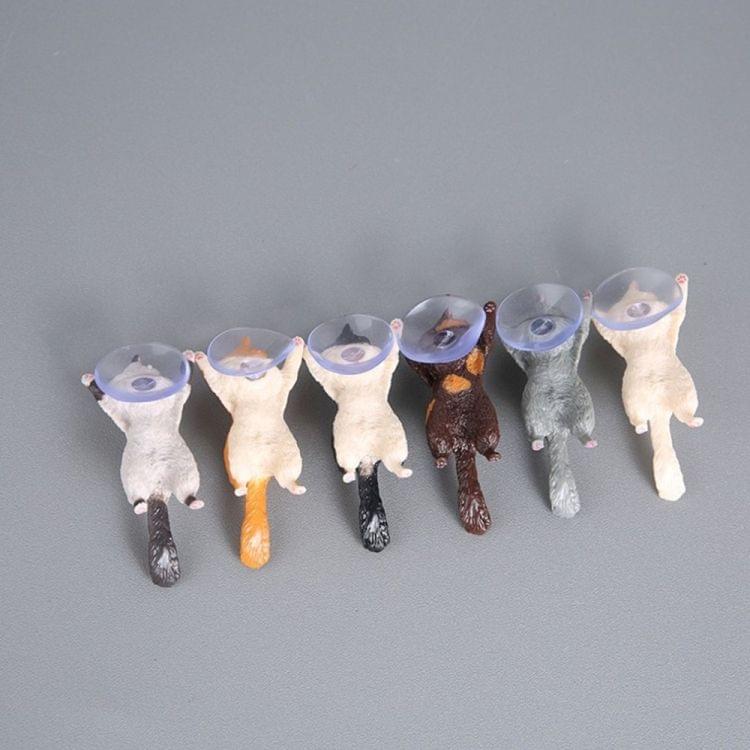 60 PCS Sucker Design Cute Cat Smartphone Holder(White 02)