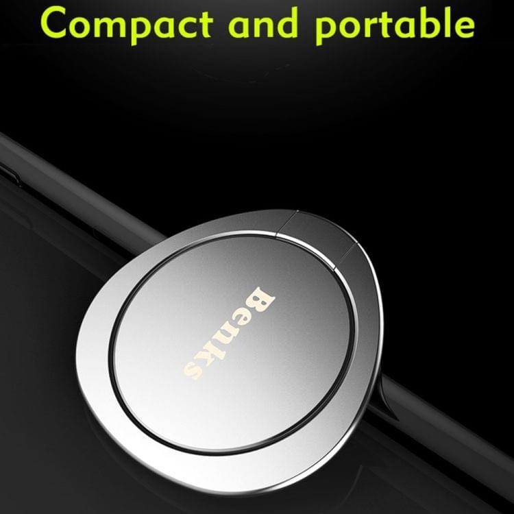 Benks L13 Universal Magnetic 360 Degree Rotation Ellipse Style Ring Phone Holder Stand