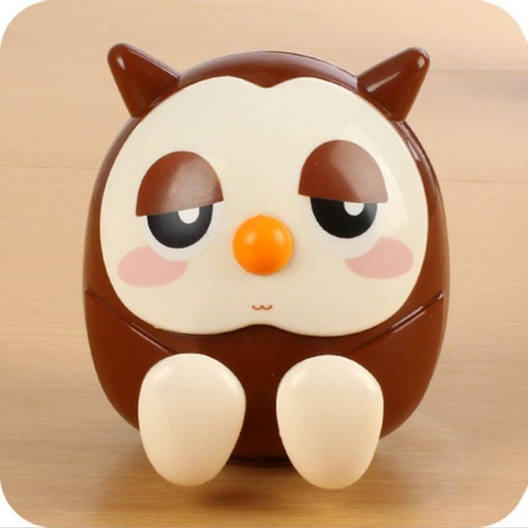 YR001 Lovely Universal Creative Owl Lazy Desktop Headboard Savings Bank Holder