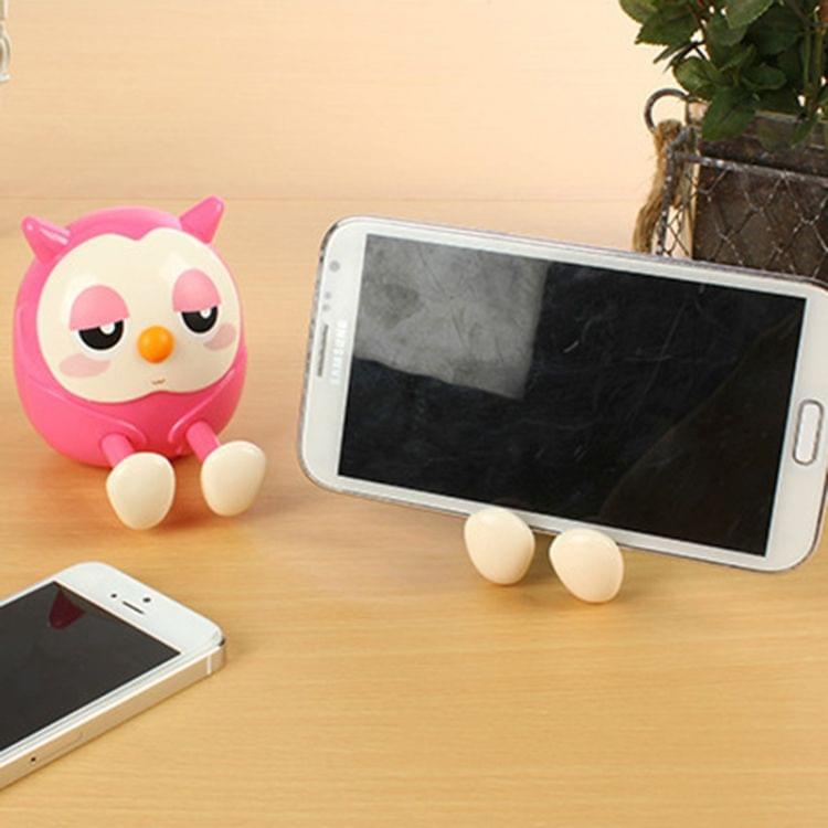 YR001 Lovely Universal Creative Owl Lazy Desktop Headboard Savings Bank Holder