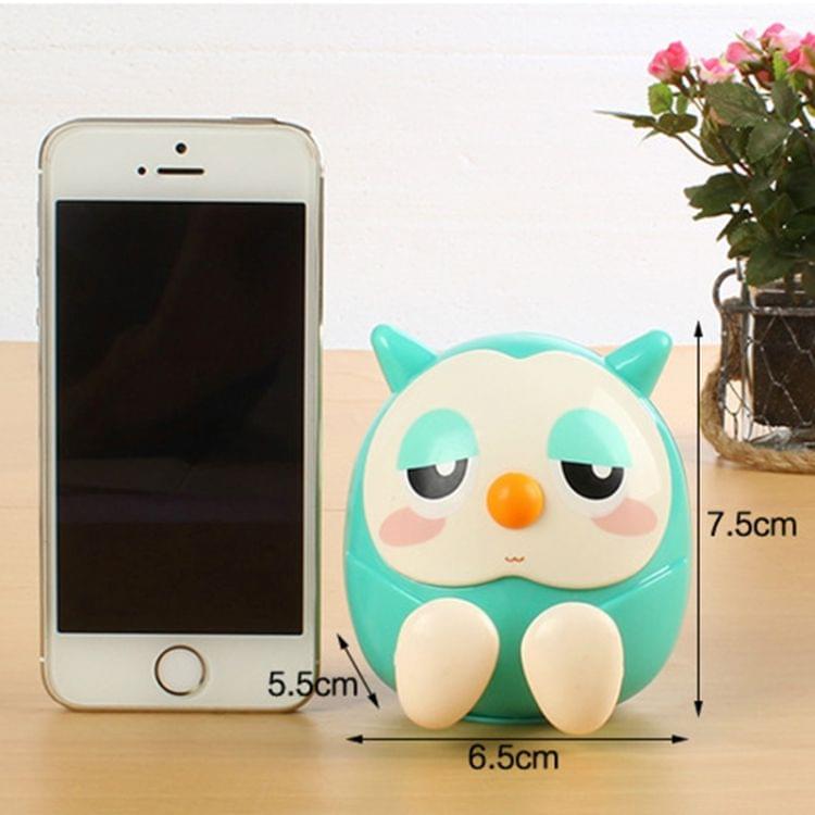 YR001 Lovely Universal Creative Owl Lazy Desktop Headboard Savings Bank Holder
