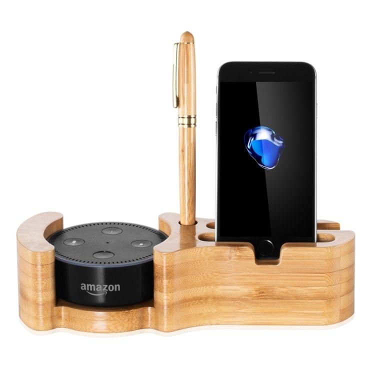 Multi-function Wooden Desk Stand Holder