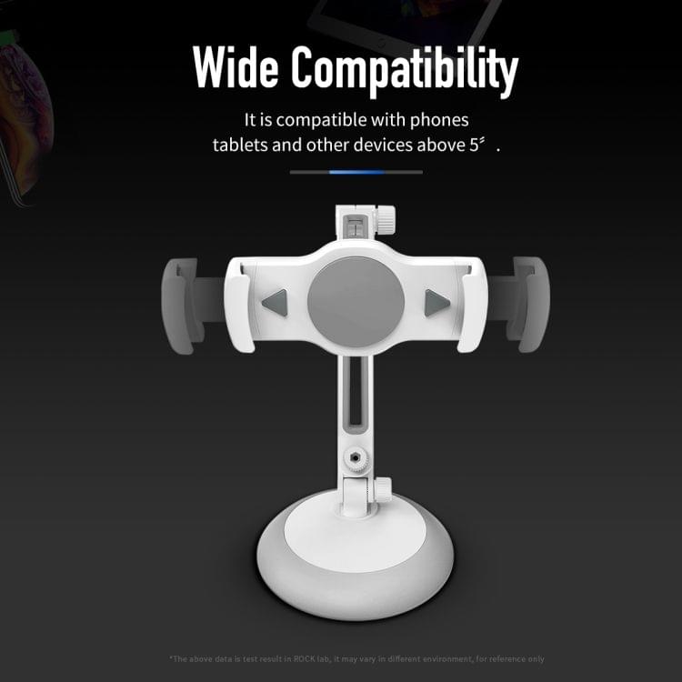 ROCK RPH-0878 5 - 10.5 Inch Phones / Tablets Universal Adjustable Desktop Stand(Silver)