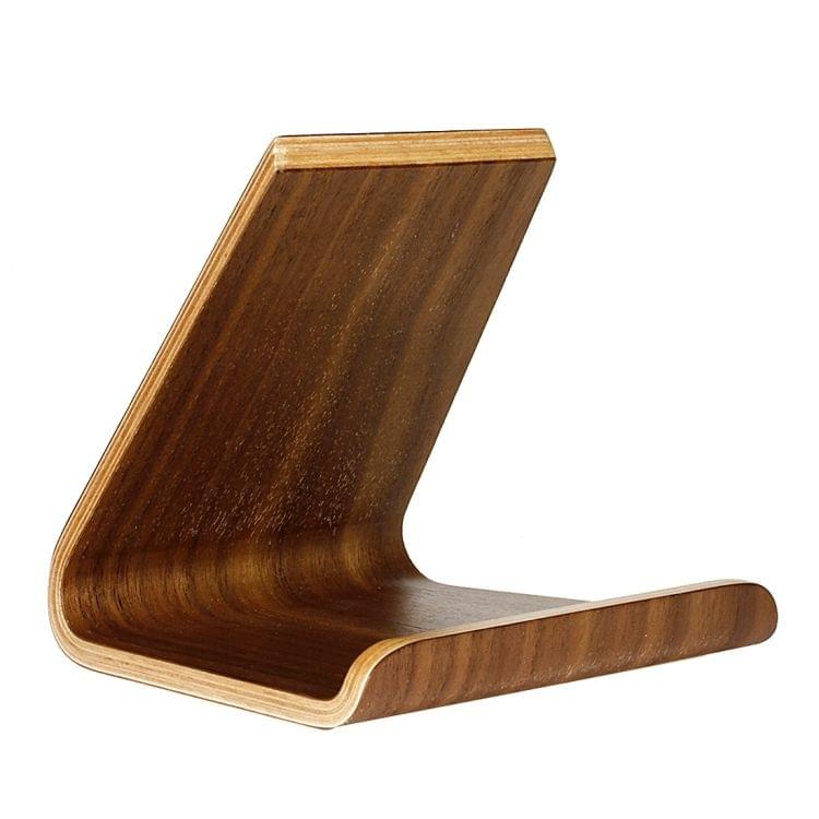 SamDi Artistic Wood Grain Walnut Desktop Holder Stand DOCK Cradle