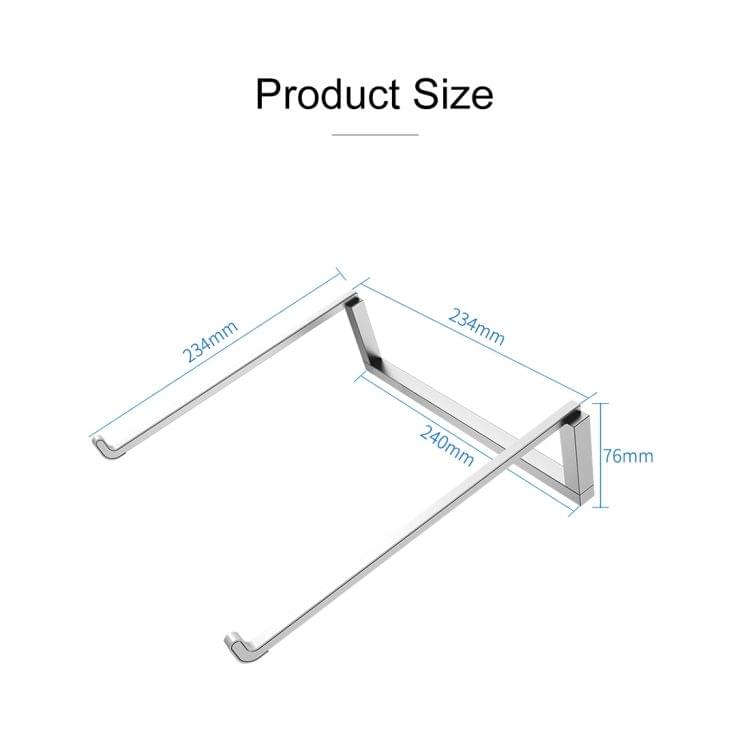 ROCK Mini Ultrathin Portable Foldable Design Laptop Bracket Stand (Black)