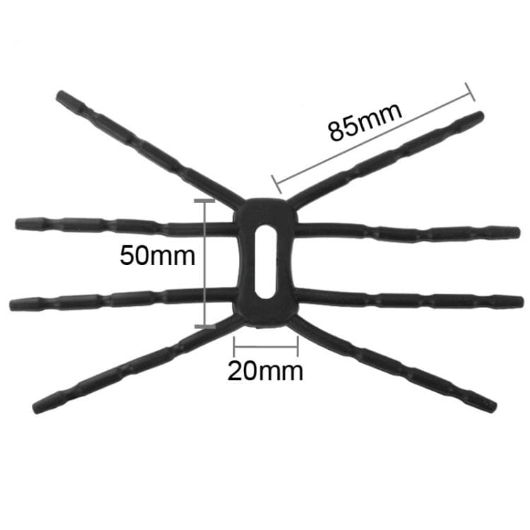 Flexible Universal Spider Car Grip Mobile Phone Holder for iPhone, Galaxy, Huawei, Xiaomi, LG, HTC and Other Smart Phones(Black)