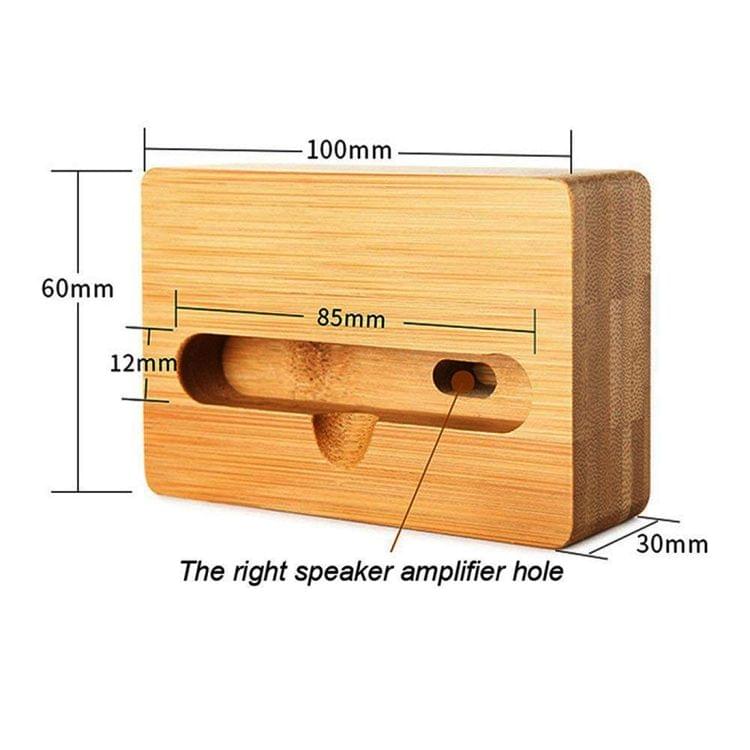 Universal Bamboo Phone Desktop Stand Holder