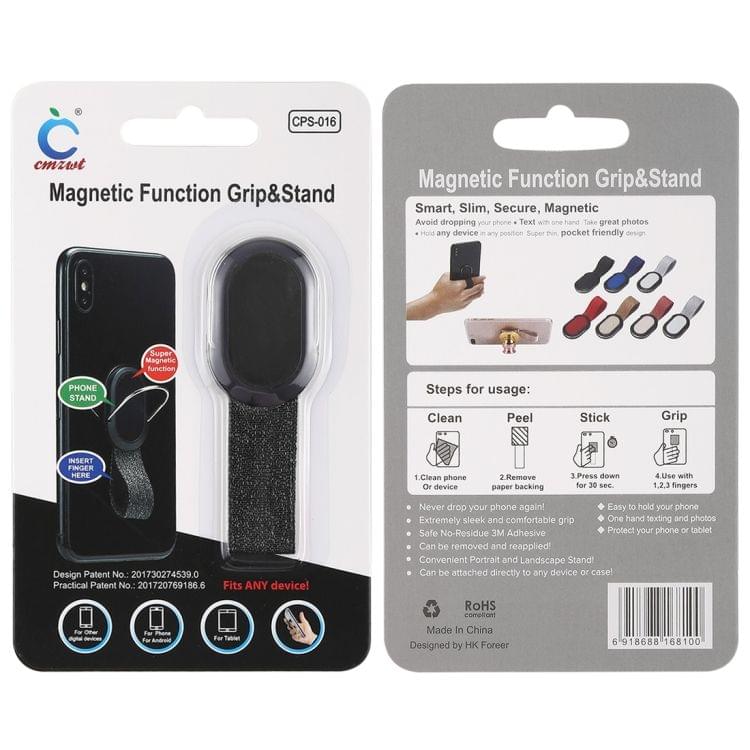 Universal Finger Strap Grip Self Holder Mobile Phone Stand (Gold)